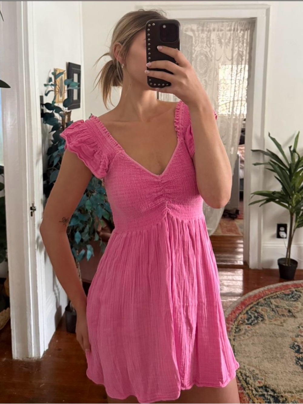LoveShackFancy Athalia Mini Dress